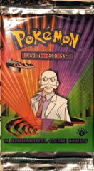 Pokemon Gym Challenge 1st Edition Booster Pack - Blaine Artwork